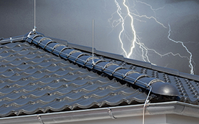 Äußerer Blitzschutz bei Elektro Hetz GmbH in Kulmbach